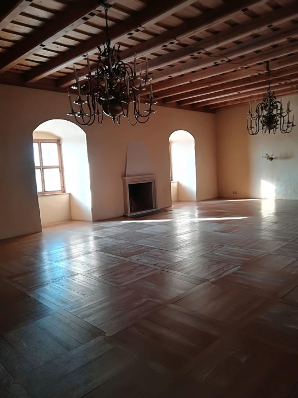 Restoration of the wooden floor in the Bauska Castle Museum